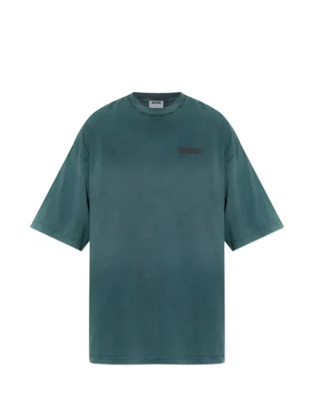 Tricou Moschino cu broderie verde