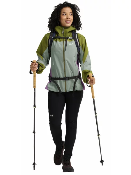 Ветровка Jack Wolfskin зеленая
