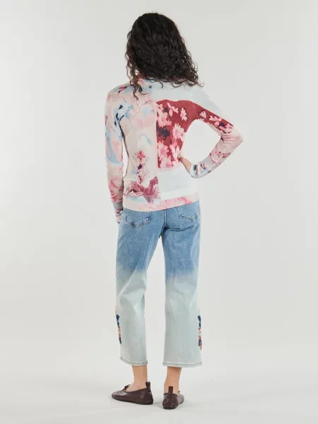 Pulover Desigual roz
