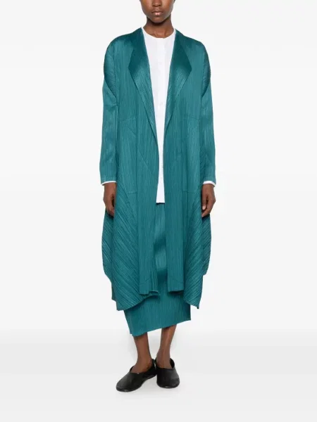Fustă midi Pleats Please Issey Miyake albastru