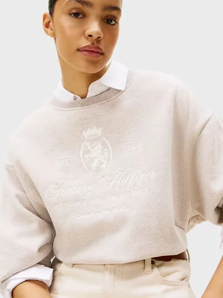 Світшот Tommy Hilfiger сірий