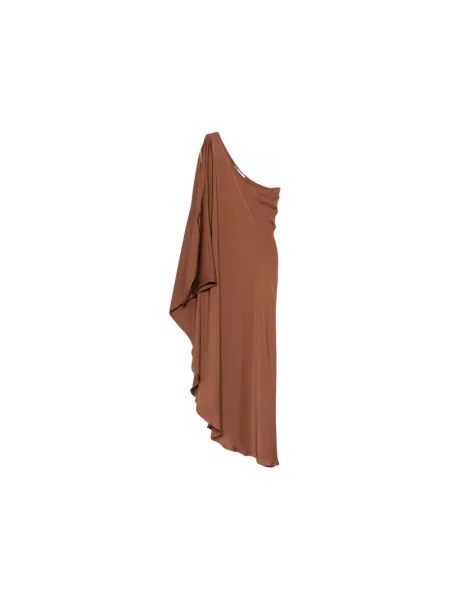 Sukienka maxi Silk95five brązowa