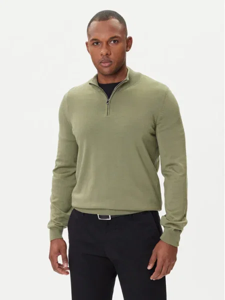 BOSS Pulover Ebenji  verde