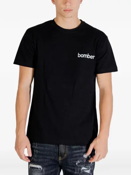 Tricou Bomber cu imagine negru