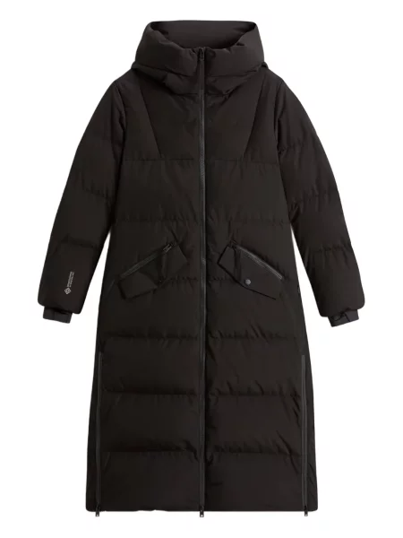 Palton Woolrich cu glugă negru