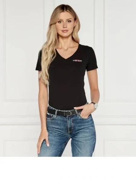 Guess Jeans Tricou AMERICA negru