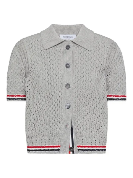 Cardigan Thom Browne scurt gri