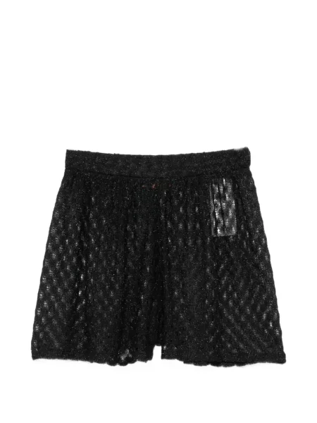 Pantaloni scurți Missoni tricotate negru