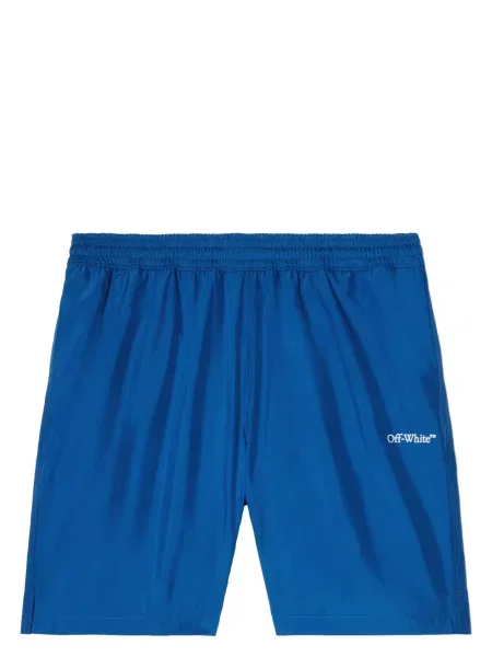 Pantaloni scurți Off-white cu imagine alb