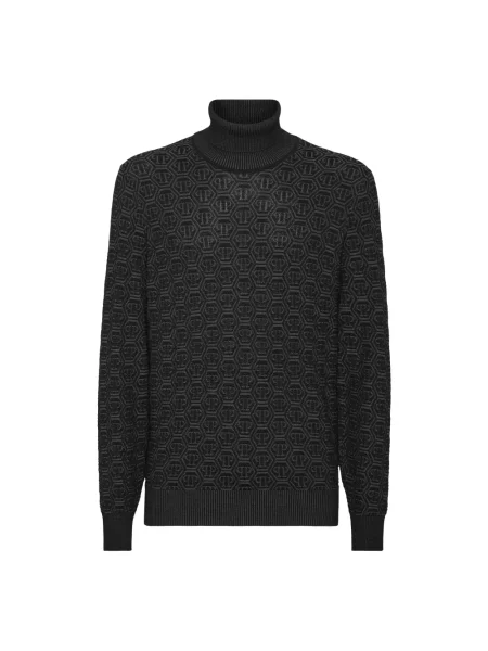 Golf golf golf Philipp Plein wełniany czarny