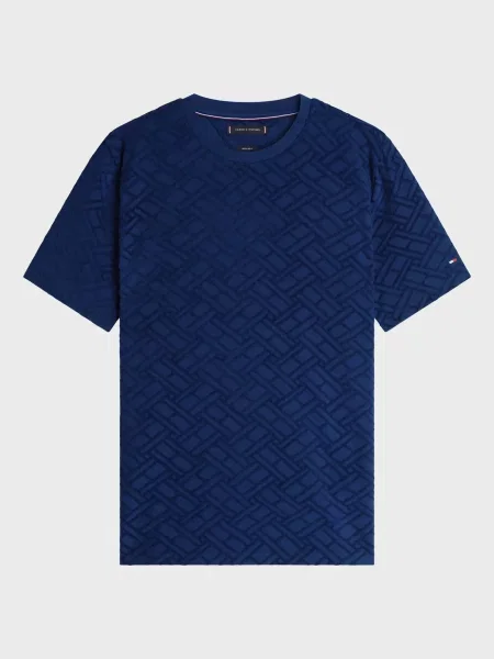 Жакардова футболка Tommy Hilfiger синя