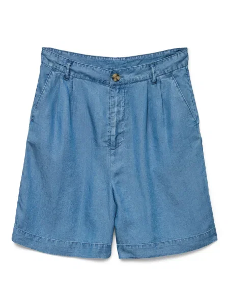 VERO MODA Pantaloni cutați VMFLEUR denim albastru