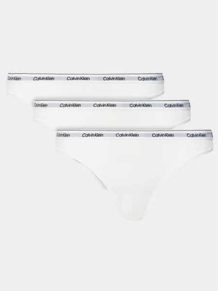 Calvin Klein Underwear 3 db-os tanga szett fehér