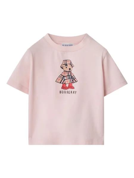 Koszulka dziecięca Burberry różowa