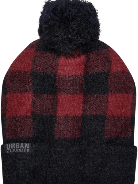 Urban Classics Čepice rubínově červená černá