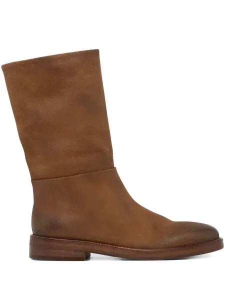 Botine Marsell din piele de căprioară maro