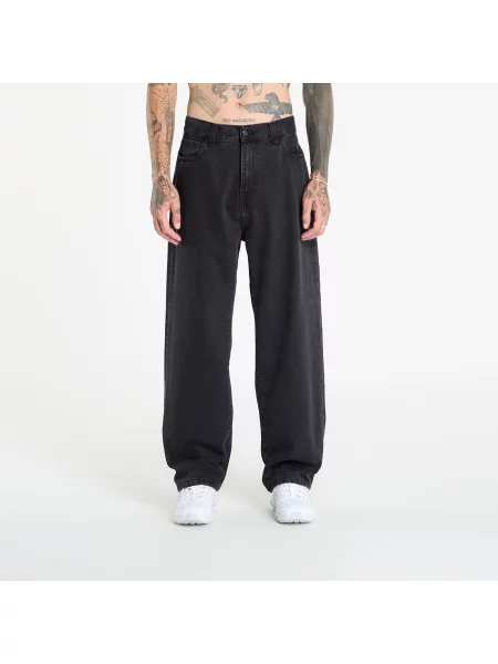 Džíny Carhartt WIP Landon Pant Black Stone Washed 28 černé