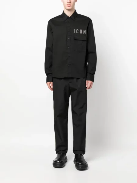 Ilgas marškiniai Dsquared2 juoda