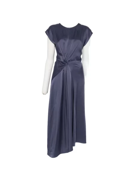 Rochie midi Victoria Beckham până la genunchi de costum albastru