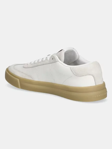 Kožené tenisky Tommy Hilfiger béžové