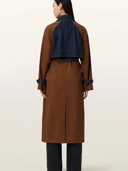AllSaints тренч з бавовною DAYLY TRENCH