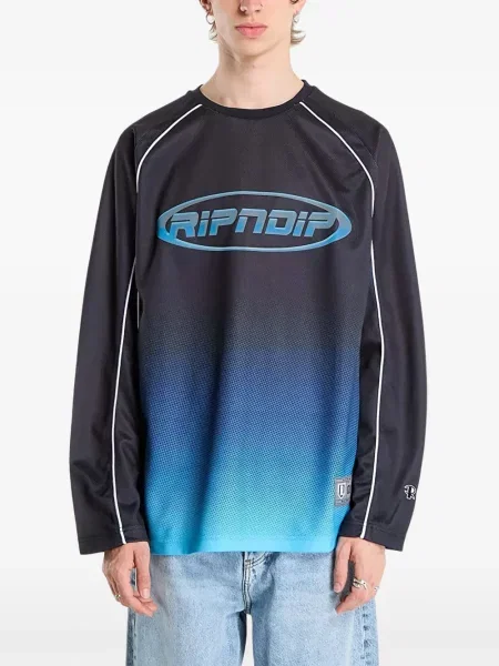 Tricou Ripndip cu gradient negru