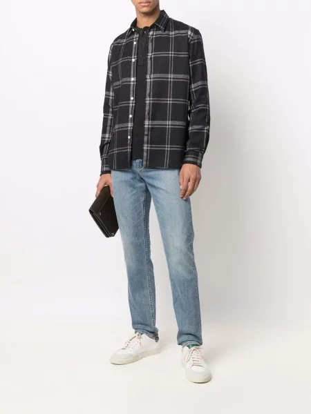 Ilgas marškiniai Rag & Bone juoda