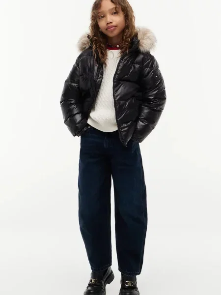 Tommy Hilfiger пухено яке за деца черно