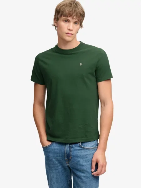 Superdry & Co Tričko ESSENTIAL smaragdová