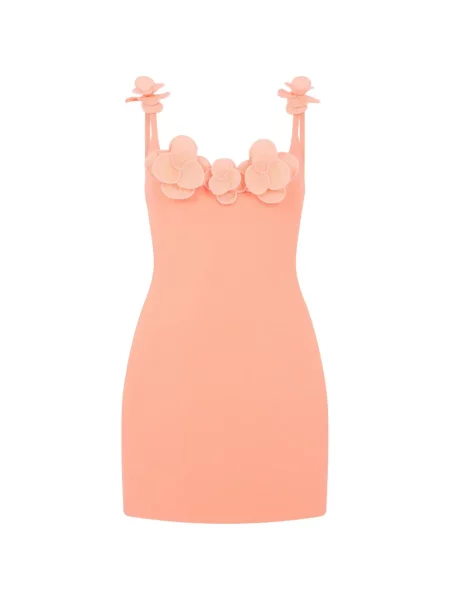 Mała mały sukienka koktajlowa David Koma garniturowa różowa