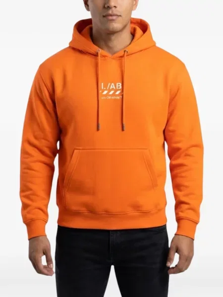 Суичър с качулка Off-white бяло