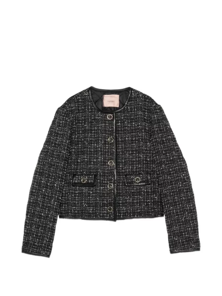 Geanta de piele Twinset negru
