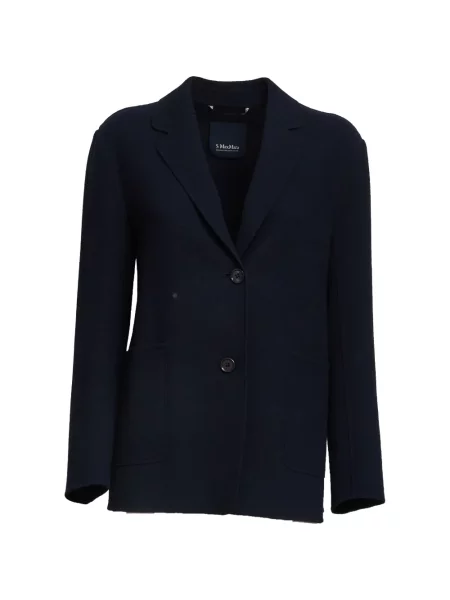 Marynarka S Max Mara jednorzędowa niebieska