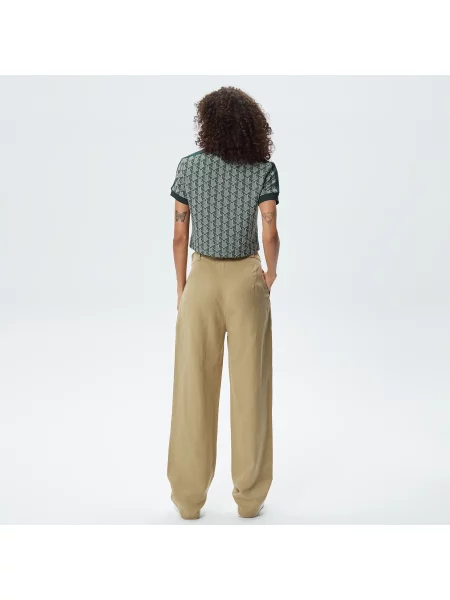 Lacoste Spodnie Lacoste beżowe