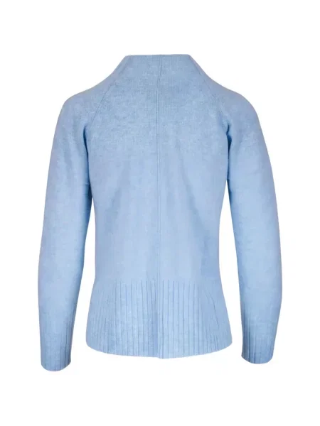 Pulover Kinross Cashmere din cașmir albastru