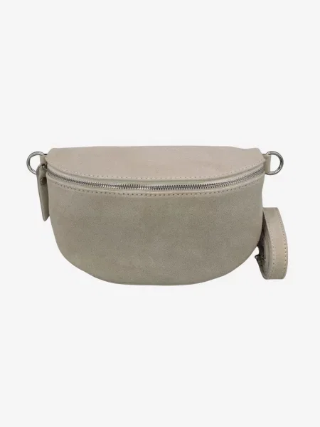 Rucsac Adel Bags din piele de căprioară bej