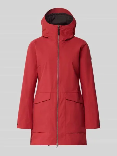 Parka w kroju regular fit z aplikacją z logo Model Folka' Didriksons czerwona