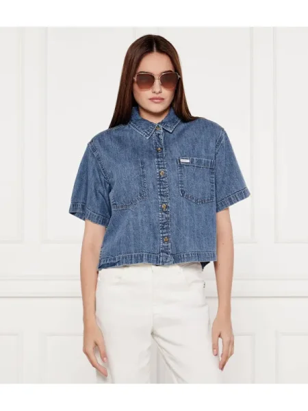 Guess Jeans De blugi cămașă albastru