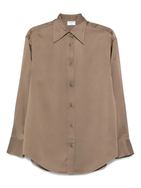 Cămașă Filippa K lungă maro