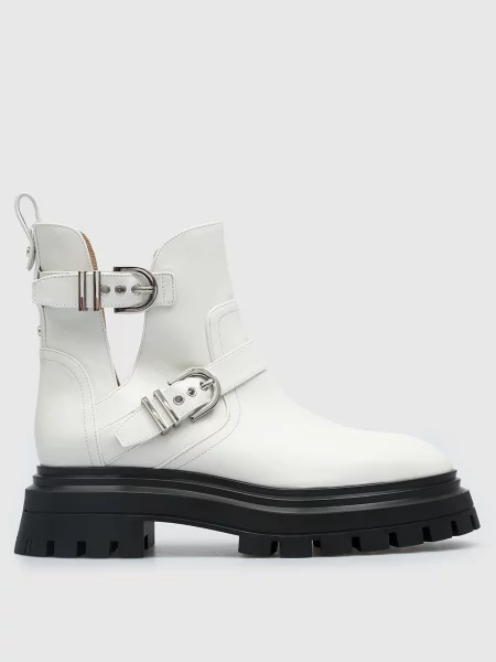 Кожаные ботинки Stuart Weitzman белые