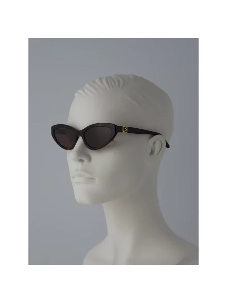 Okulary przeciwsłoneczne Ralph Lauren brązowe