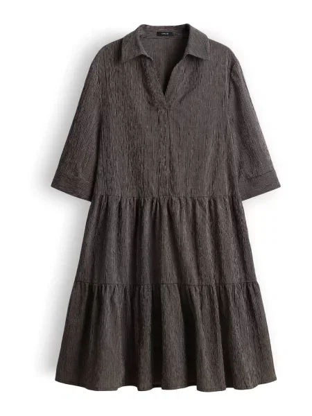 OPUS Rochie tip bluză Wotilli pământiu
