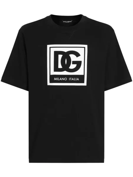 Tricou Dolce & Gabbana cu imagine negru
