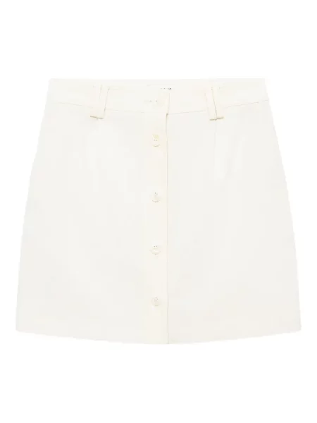 Fusta mini Anine Bing alb