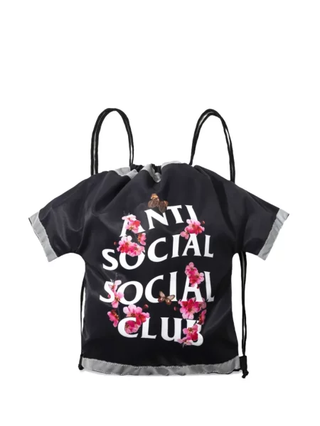 Geantă Anti Social Social Club cu cordon negru