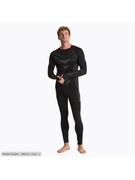 Мъжки комплект термобельо KADVA ALPINESTEP THERMO LIGHT PLUS black черно