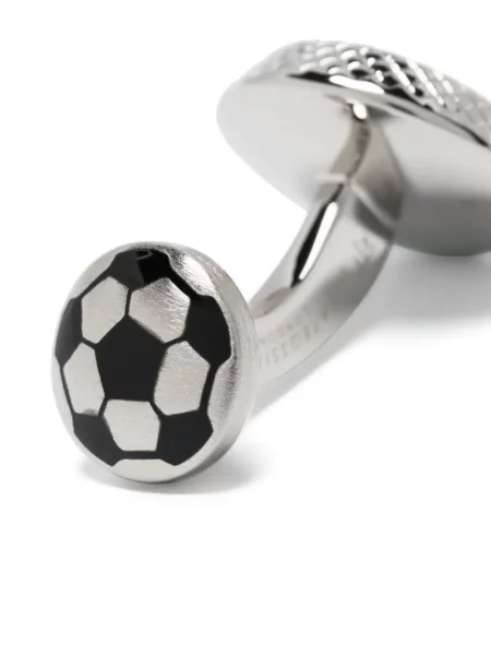 Futbolas rankogalių sagės Tateossian juoda
