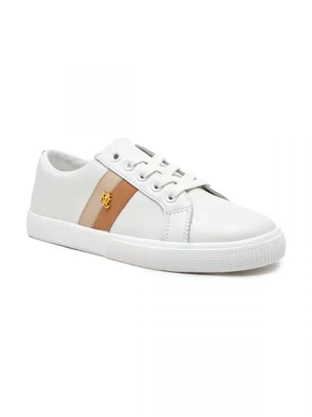 LAUREN RALPH LAUREN De piele sneakers JANSON II alb