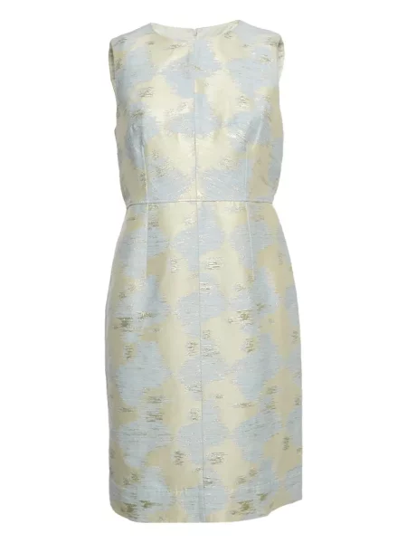 Sukienka Paule Ka żakardowa garniturowa niebieska