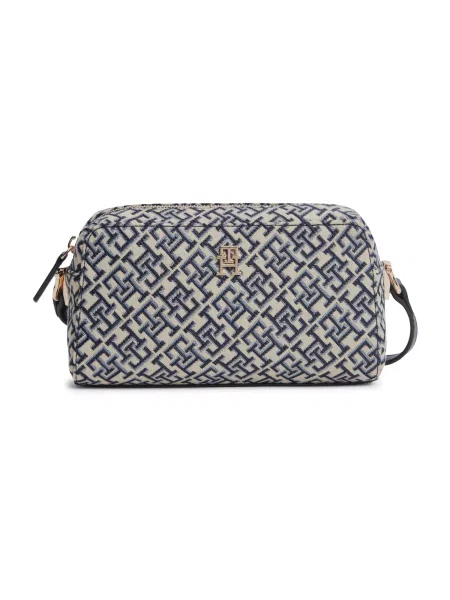 TOMMY HILFIGER Geantă de umăr GRACE albastru deschis / albastru închis / piatră gri